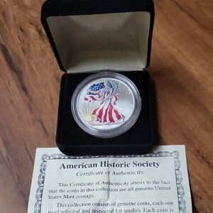 American Historic Society 1 OZ Silver AMERICAN EAGLE Coin